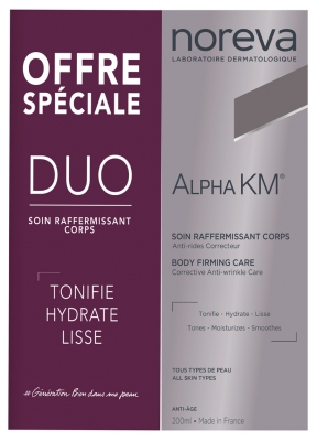 Noreva Alpha KM Soin Anti-Âge Raffermissant Corporel Lot de 2 x 200 ml Noreva Alpha KM Soin Anti-Âge Raffermissant Corporel Lot de 2 x 200 ml