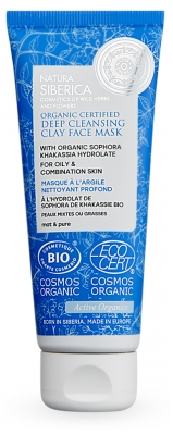Natura Siberica Teint Mat & Pur Masque à l'Argile Nettoyant Profond Bio 75 ml Natura Siberica Teint Mat & Pur Masque à l'Argile Nettoyant Profond Bio 75 ml