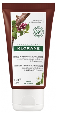 Klorane Force - Acondicionador Para Cabello Fatigado y Anticaída con Quinina y Edelweiss Bio 50 ml Klorane Force - Acondicionador Para Cabello Fatigado y Anticaída con Quinina y Edelweiss Bio 50 ml