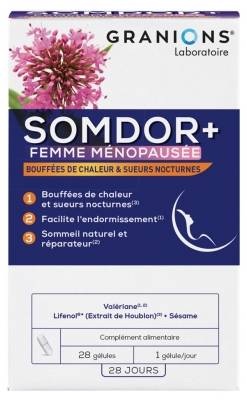 Granions Somdor+ Femme Ménopausée 28 Gélules Granions Somdor+ Femme Ménopausée 28 Gélules