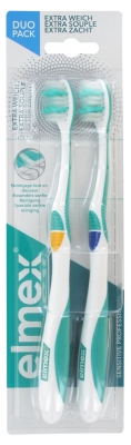 Elmex Sensitive Extrasoft Duo-Pack - Colour: Green - Yellow / Green - Blue Elmex Sensitive Extrasoft Duo-Pack - Colour: Green - Yellow / Green - Blue