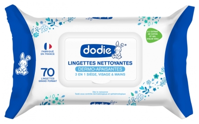 Dodie Lingettes Nettoyantes Dermo-Apaisantes 70 Lingettes Dodie Lingettes Nettoyantes Dermo-Apaisantes 70 Lingettes