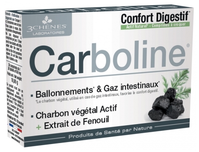 Les 3 Chênes Carboline 30 Comprimés Les 3 Chênes Carboline 30 Comprimés