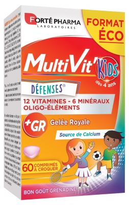 Forté Pharma MultiVit'Kids Défenses 60 Comprimés à Croquer