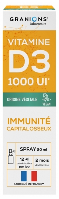 Granions Vitamine D3 1000 UI Spray 20 ml Granions Vitamine D3 1000 UI Spray 20 ml