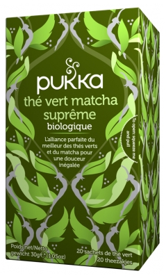 Pukka Thé Vert Matcha Suprême Bio 20 Sachets Pukka Thé Vert Matcha Suprême Bio 20 Sachets