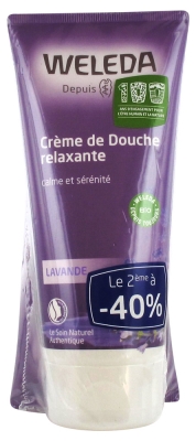 Weleda Crème de Douche à la Lavande Lot de 2 x 200 ml Weleda Crème de Douche à la Lavande Lot de 2 x 200 ml