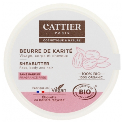 Cattier Beurre de Karité 100% Bio 100 g Cattier Beurre de Karité 100% Bio 100 g