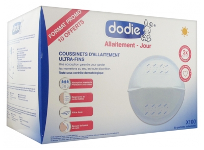 Dodie Coussinets d'Allaitement Ultra-Fins Jour 100 Coussinets Dodie Coussinets d'Allaitement Ultra-Fins Jour 100 Coussinets