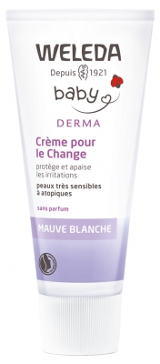 Weleda Bébé Derma Crème Pour Le Change à La Mauve Blanche 50 ml