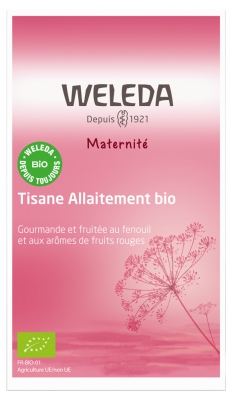Weleda Maternité Tisane Allaitement Arômes Fruits Rouges et Framboise Bio 20 Sachets
