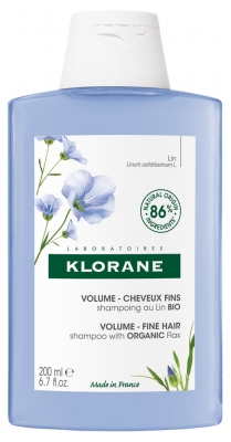 Klorane Volume - Cheveux Fins Shampoing au Lin Bio 200 ml Klorane Volume - Cheveux Fins Shampoing au Lin Bio 200 ml