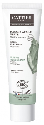 Cattier Masque Argile Verte Peaux Grasses Bio 100 ml Cattier Masque Argile Verte Peaux Grasses Bio 100 ml