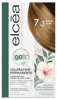 Elcéa Coloration Experte Permanente - Coloration : 7.3 Blond Doré Elcéa Coloration Experte Permanente - Coloration : 7.3 Blond Doré