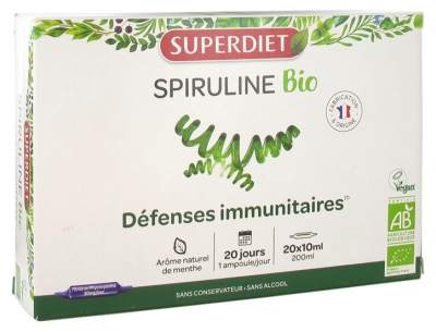 Super Diet Spiruline Bio 20 Ampoules Super Diet Spiruline Bio 20 Ampoules