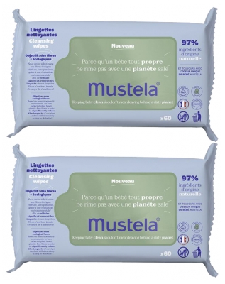 Mustela Avocado Cleansing Wipes 2 x 70 Wipes Mustela Avocado Cleansing Wipes 2 x 70 Wipes