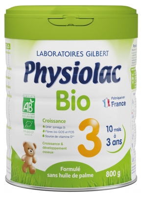 Physiolac Organic 3 From 10 Months to 3 Years 800g Physiolac Organic 3 From 10 Months to 3 Years 800g