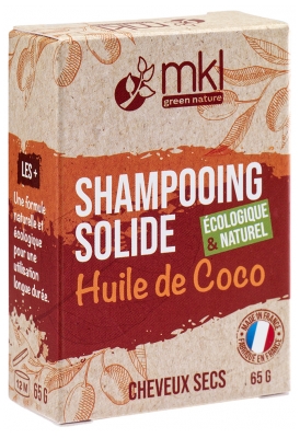 MKL Green Nature Shampoing Solide Huile de Coco Cheveux Secs 65 g