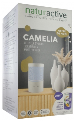 Naturactive Camelia Difusor de Aceites Esenciales de Alta Presión + Un Aceite Esencial de Naranja Suave Bio 10 ml de Regalo Naturactive Camelia Difusor de Aceites Esenciales de Alta Presión + Un Aceite Esencial de Naranja Suave Bio 10 ml de Regalo
