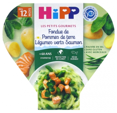 HiPP The Little Gourmets Potatoe Fondue Green Vegetables Salmon From 12 Months 230g HiPP The Little Gourmets Potatoe Fondue Green Vegetables Salmon From 12 Months 230g