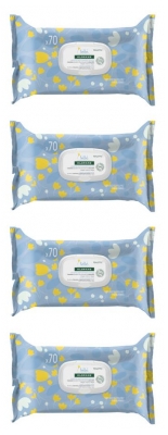 Klorane Baby 70 Gentle Cleansing Wipes 4 x 70 Wipes Klorane Baby 70 Gentle Cleansing Wipes 4 x 70 Wipes