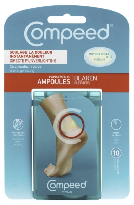 Compeed Ampoules Moyen Format 10 Pansements Compeed Ampoules Moyen Format 10 Pansements
