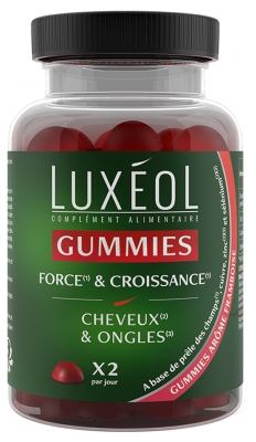 Luxéol Gummies Kraft & Wachstum 60 Radiergummis Luxéol Gummies Kraft & Wachstum 60 Radiergummis