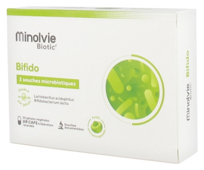 Minolvie Biotic' Bifido 30 Vegetable Capsules