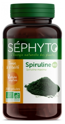 Séphyto Spirulina Organic 200 Capsules Séphyto Spirulina Organic 200 Capsules