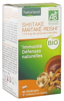 Naturland Shiitake Maitake-Reishi Organic 40 Vegecaps