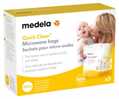 Medela Quick Clean 5 Sachets pour Micro-Ondes