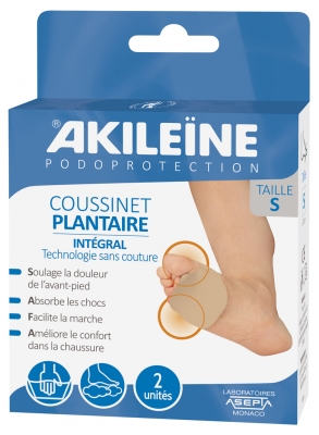 Akileïne Podoprotection Coussinet Plantaire Intégral 1 Paire - Taille : S