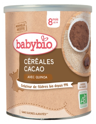 Babybio Céréales Cacao 8 Mois et + Bio 220 g
