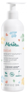 Melvita Baby Gentle Cleansing Gel All Clean and Fresh Hair and Body Organic 300ml