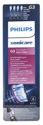 Philips Sonicare G3 Premium Gum Care HX9054 4 Têtes de Brosse - Couleur : Noires