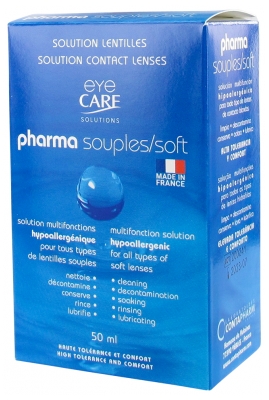 Eye Care Pharma Souples Kit Solution pour Lentilles 50 ml