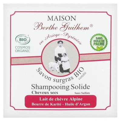 Maison Berthe Guilhem Shampoing Solide Bio Cheveux Secs 100 g