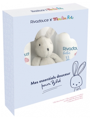 Rivadouce & Moulin Roty Set My Organic Gentle Essentials for Baby Rivadouce & Moulin Roty Set My Organic Gentle Essentials for Baby