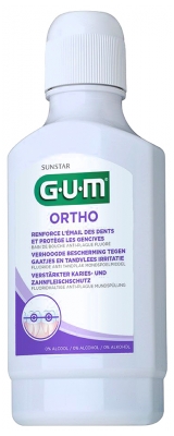 GUM Ortho Anti-Plaque Fluoré Bain de Bouche 300 ml