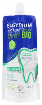 Elgydium Toothpaste Sensitive Teeth Organic Eco-Packaging 100ml