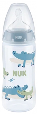 NUK First Choice + Biberon Temperature Control 360 ml 6-18 Mois - Couleur : Bleu clair