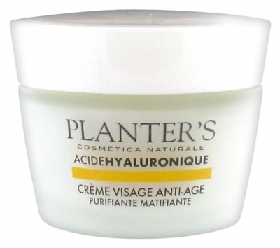 Planter's Acide Hyaluronique Crème Visage Anti-Âge Purifiante Matifiante 50 ml