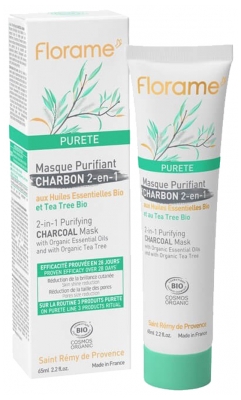Florame Pureté 2-in-1 Purifying Charcoal Mask Organic 65ml