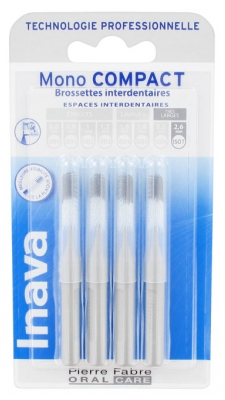 Inava Mono Compact 4 Interdental Brushes - Size: ISO7 2,6mm