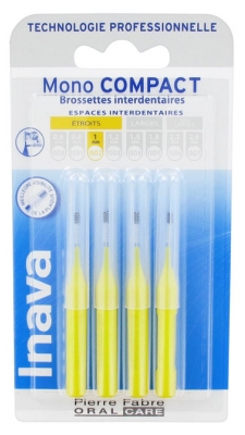 Inava Mono Compact 4 Brossettes Interdentaires - Taille : ISO2 1 mm