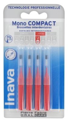 Inava Mono Compact 4 Interdental Brushes - Size: ISO4 1,5mm