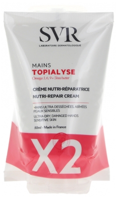 SVR Topialyse Nutri-Repair Cream Hands 2 x 50ml