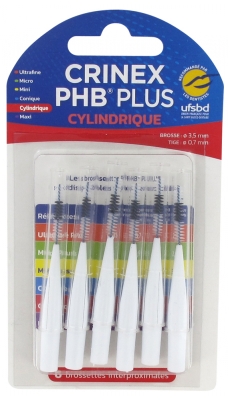 Crinex Phb Plus Cylindrical Plus 1.3 6 Interproximal Brushes