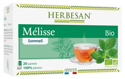 Herbesan Lemon Balm Herbal Tea Organic 20 Sachets