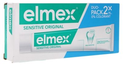 Elmex Sensitive Dentifrice Original Lot de 2 x 75 ml